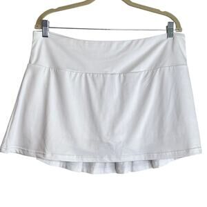 Zyia Active Womens Skort Size XXL White Pleated Back Pickleball Golf